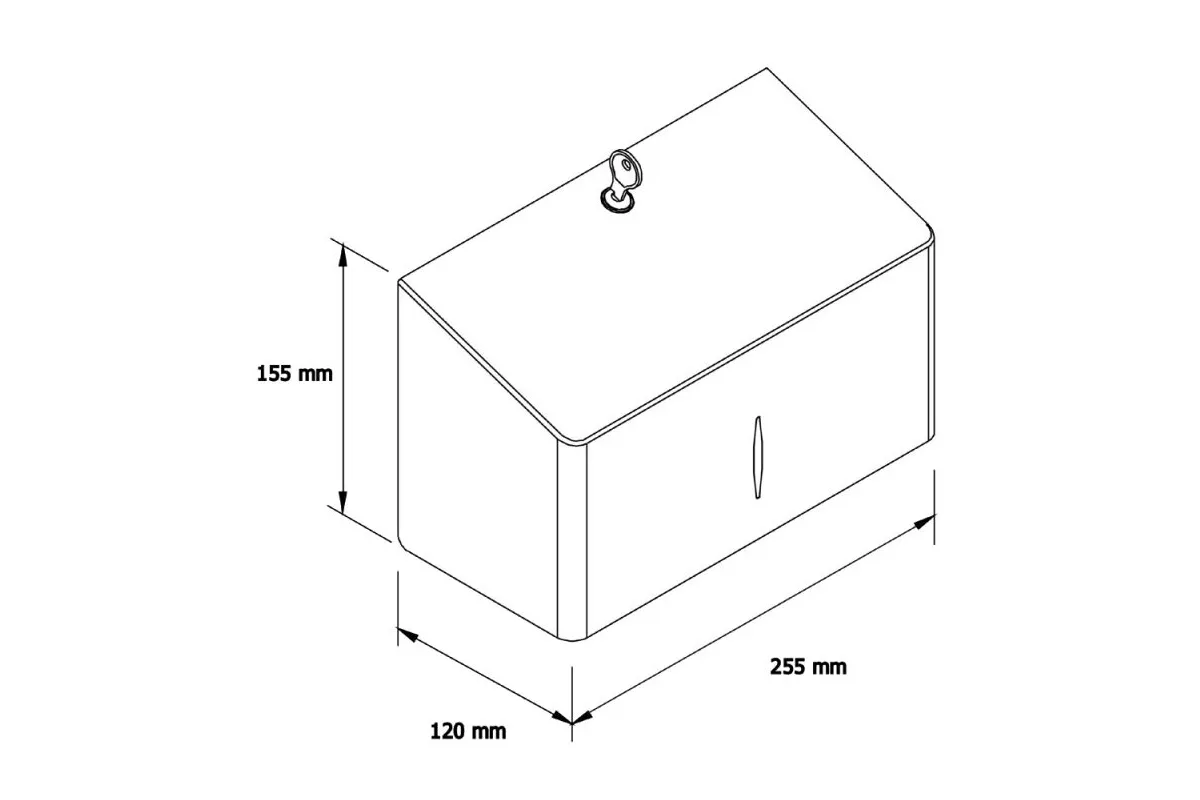 POJEMNIK NA RĘCZNIKI SKŁADANE MERIDA STELLA R10 ADVANCED MINI STAL MATOWA ASM203