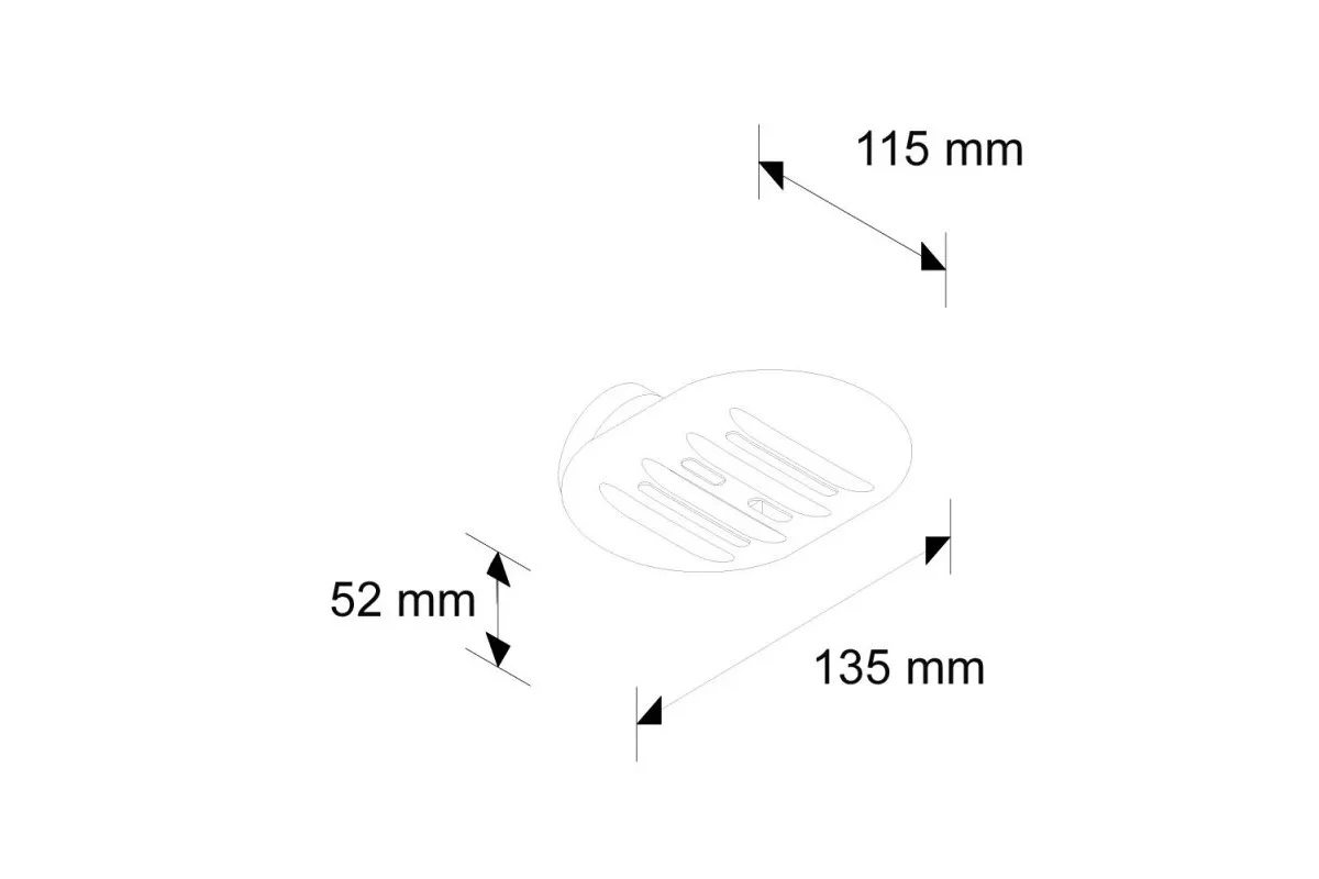 Mydelniczka chromowana MHA08