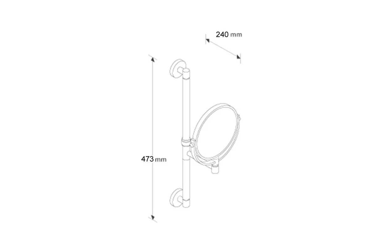 LUSTERKO KOSMETYCZNE POWIĘKSZAJĄCE ŚCIENNE MHL01