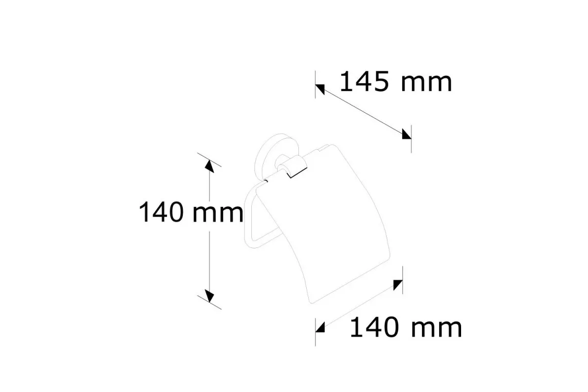 Uchwyt na papier toaletowy,wersja polerowana MHA01