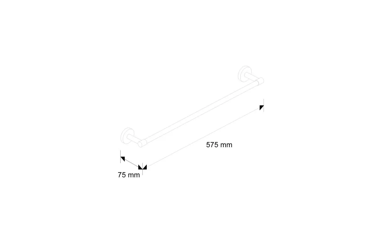 Drążek na ręczniki długość 500mm Merida MHW02
