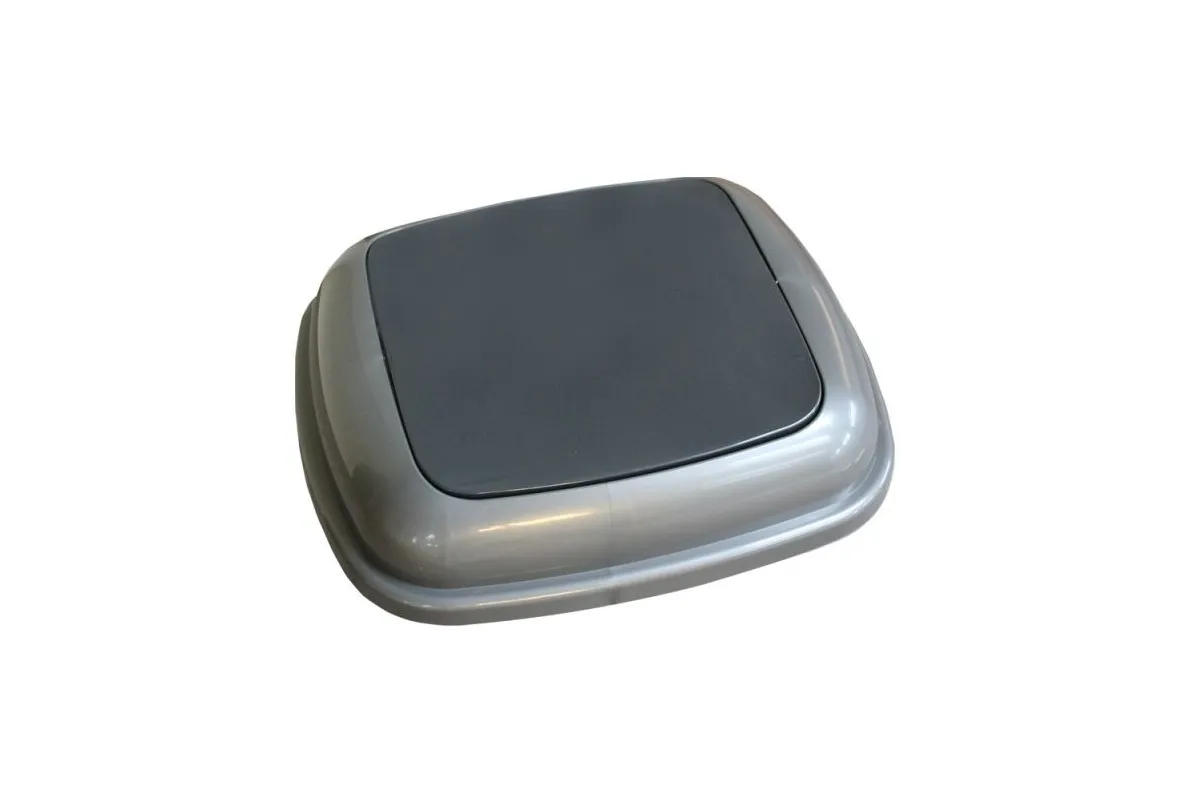 POKRYWA KOSZA QUATRO GRAFITOWA Z CZARNĄ KLAPKĄ Merida KJC914