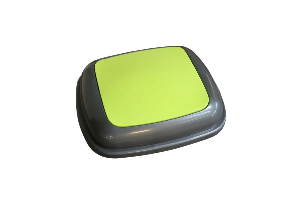 POKRYWA KOSZA QUATRO GRAFITOWA Z ZIELONĄ KLAPKĄ Merida KJZ914