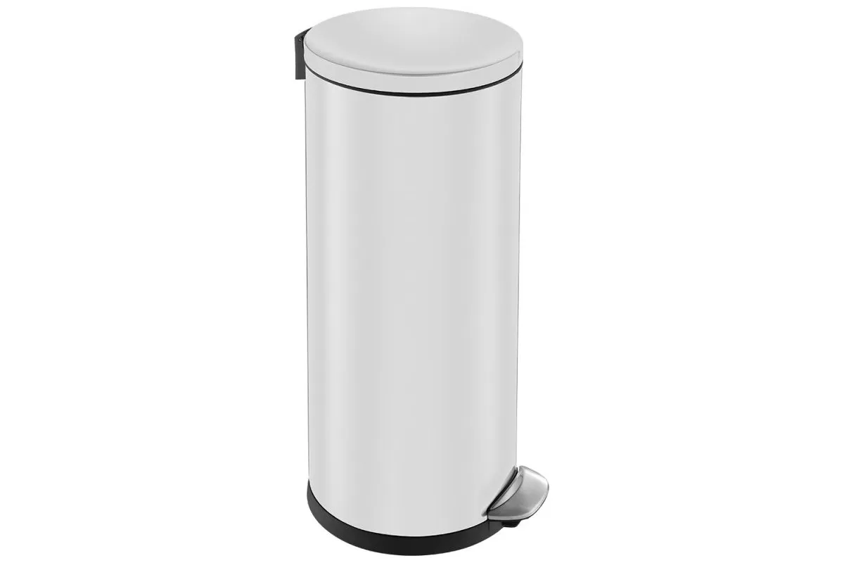 KOSZ PEDAŁOWY TOP SILENT LUNA, POJEMNOŚĆ 30 L, METALOWY, BIAŁY MERIDA KIB422