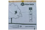 WORKI NA ŚMIECI MERIDA TOP 3-6 L, ROLKA 40 SZT., BIAŁE, Z TAŚMĄ ŚCIĄGAJĄCĄ, ZAPACHOWE MERIDA WTB001