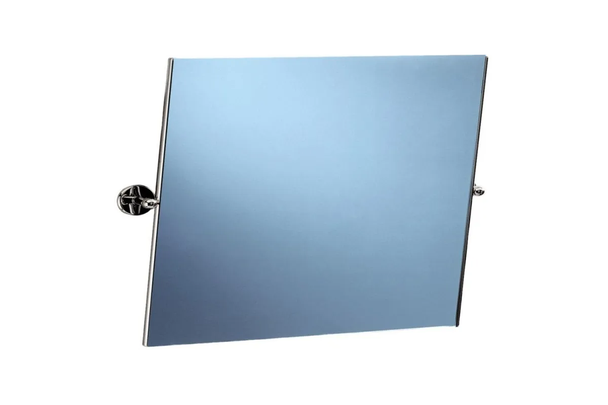 Lustro uchylne w oprawie chromowanej na metalowym stelażu Merida LU9B, wymiary 40 cm x 60 cm