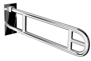 Poręcz uchylna z uchwytem na papier toaletowy Merida TPC05, długość 750 mm