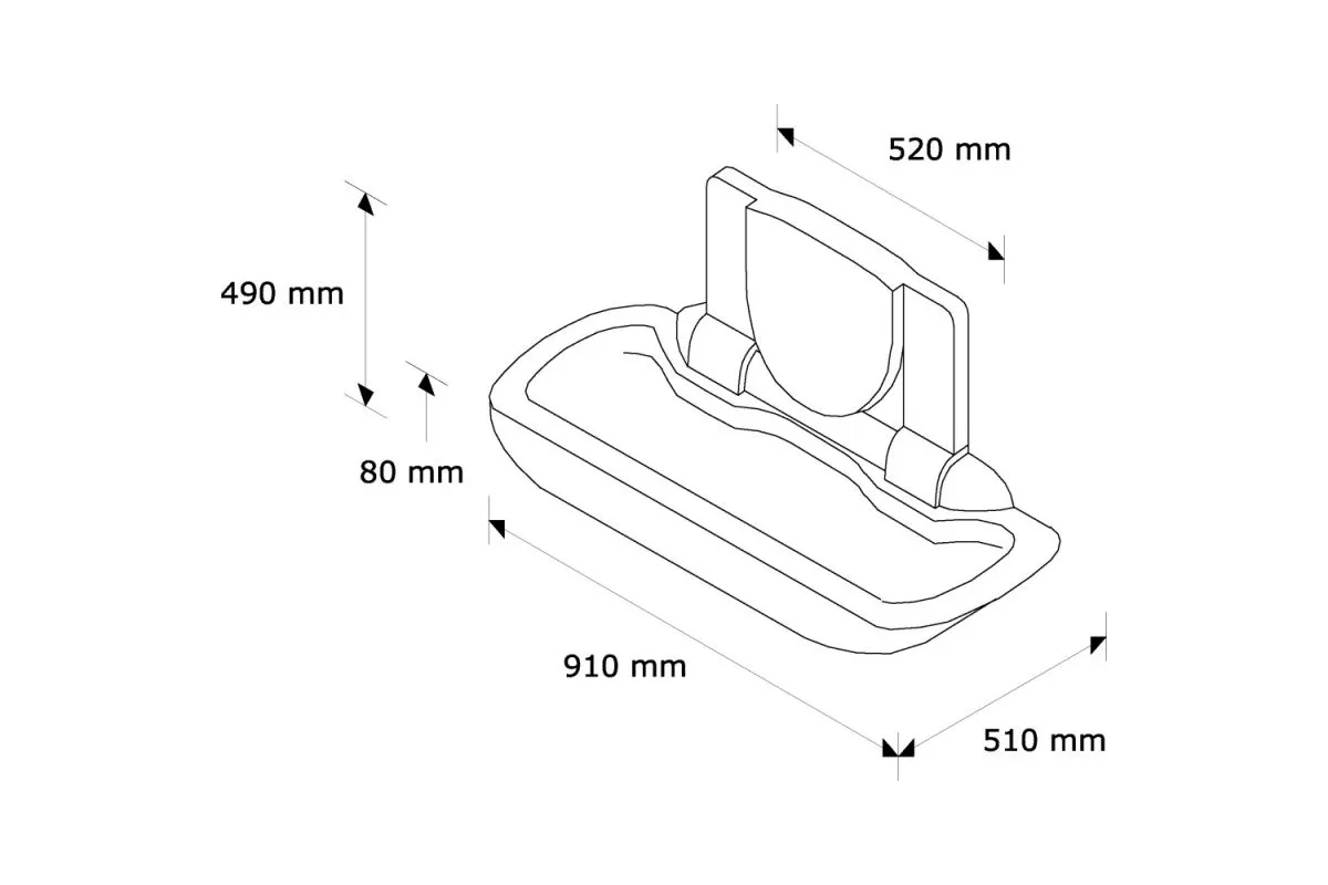 Stanowisko do przewijania dzieci i niemowląt Merida BC1