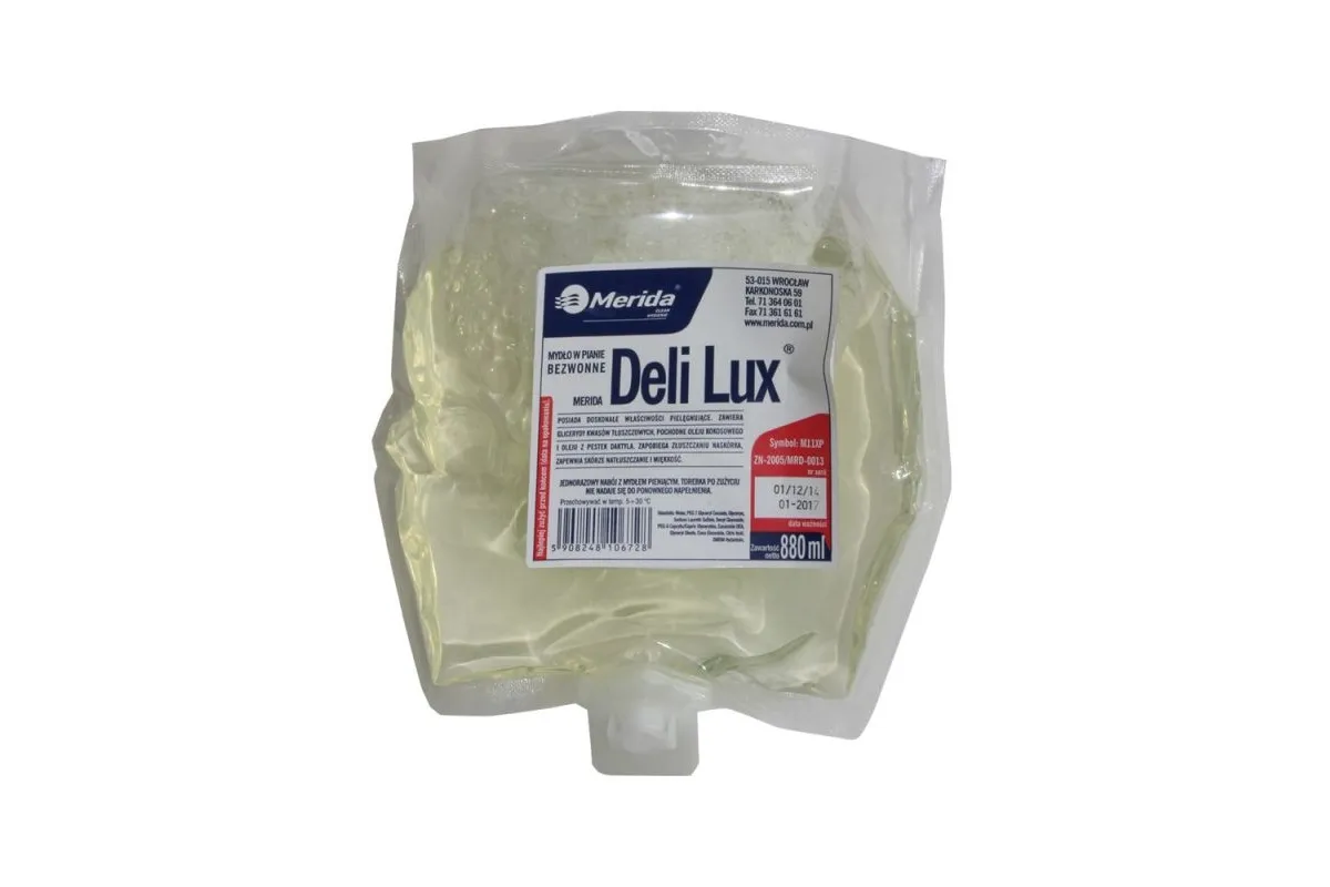 Mydło w pianie MERIDA DELI LUX® BEZWONNE M11XP