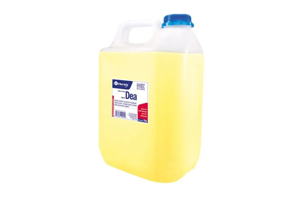 Mydło w płynie MERIDA DEA®, kanister 5 kg, żółte M2C