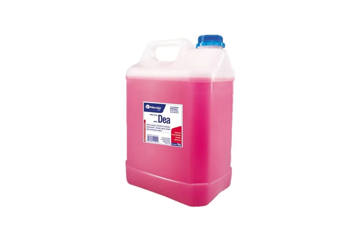 Mydło w płynie MERIDA DEA®, kanister 5 kg, różowe M2R