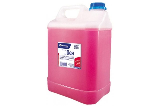 Mydło w płynie MERIDA DEA®, kanister 5 kg, różowe M2R