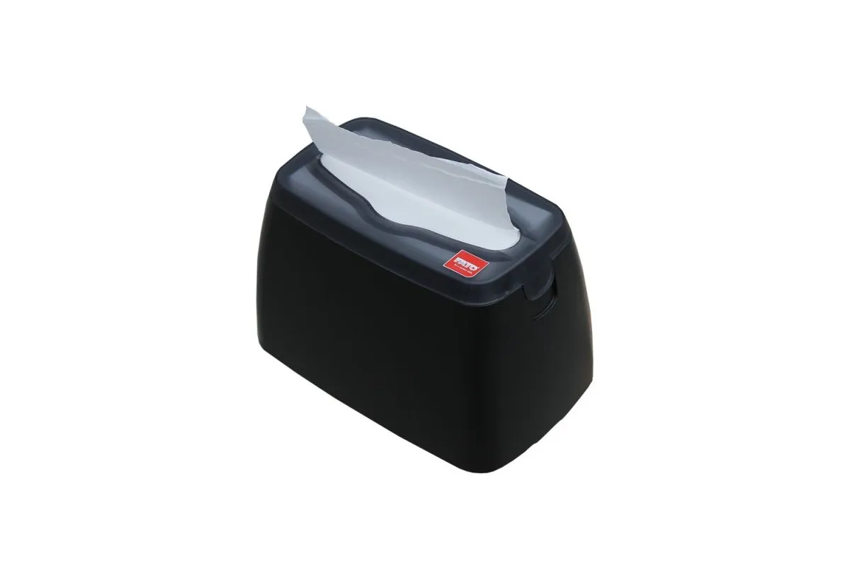 POJEMNIK NA SERWETKI GASTRONOMICZNE, CZARNY, TWORZYWO SZTUCZNE, STOŁOWY, DOZOWANIE OD GÓRY MERIDA GJC002