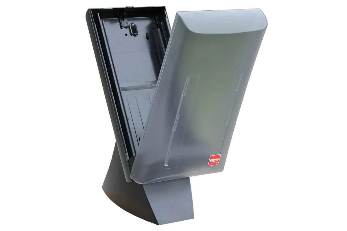 POJEMNIK NA SERWETKI GASTRONOMICZNE, CZARNY, TWORZYWO SZTUCZNE, DUŻY, NABLATOWY ZE STOJAKIEM MERIDA GJC004