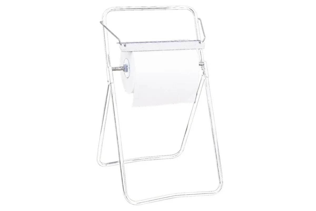 Stojak na przemysłowe czyściwa w rolach, biały Merida ST1B