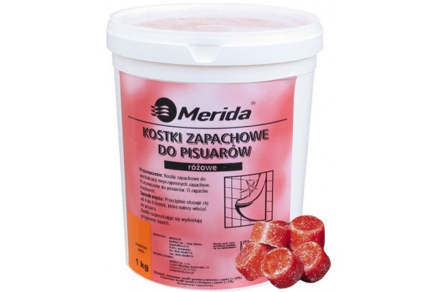 Kostki zapachowe do pisuarów, opakowanie 1kg, średnio 35 szt. kolor czerwony KZ14