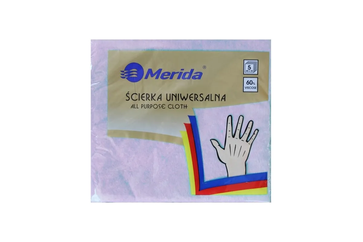 ŚCIERKA UNIWERSALNA NIEBIESKA, PACZKA 5 SZT. MERIDA SRL001