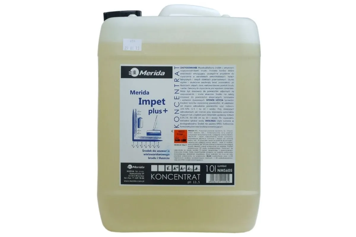 Merida Impet Plus środek do usuwania wielowarstwowego brudu i tłuszczu, karnister 10l Merida NMS605