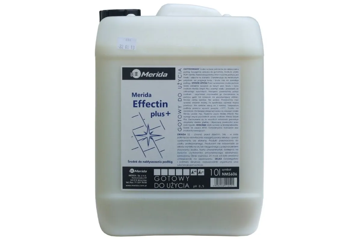 Merida Effectin Plus antypoślizgowa, wysokopołyskowa powłoka do podłóg, karnister 10 l NMS606