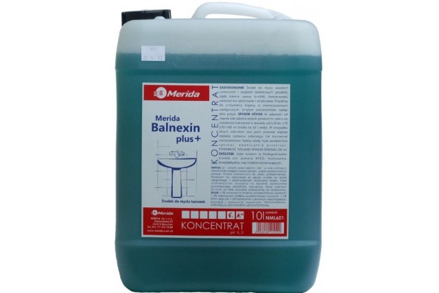 Merida Balnexin Plus alkaliczny środek do bieżącej pielęgnacji łazienek, karnister 10 l NML601