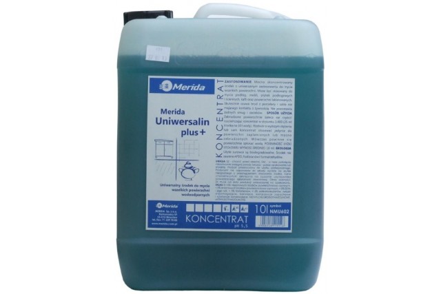 Merida Uniwersalin Plus uniwersalny środek do mycia powierzchni wodoodpornych, karnister 10 l NMU602