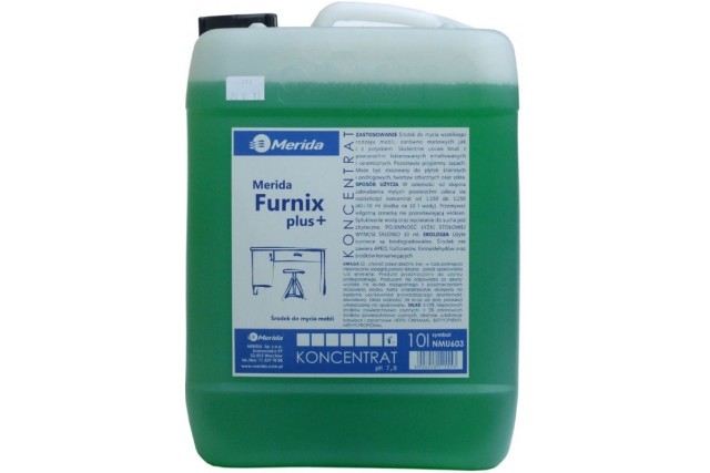 Merida Furnix Plus środek do mycia mebli matowych z połyskiem, karnister 10 l NMU603