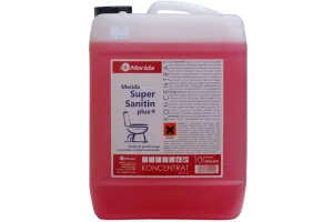 MERIDA SUPER SANITIN PLUS + kwaśny środek do gruntownego czyszczenia urządzeń sanitarnych, pojemność 10 l NML604