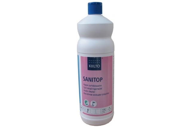 Sanitop - kwaśny preparat do bieżącej pielęgnacji urządzeń sanitarnych, butelka 1 l F603