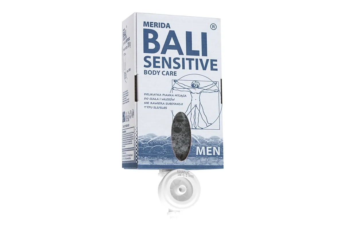 MYDŁO W PIANIE MERIDA BALI SENSITIVE MEN JEDNORAZOWY WKŁAD 700 G MERIDA MTP202