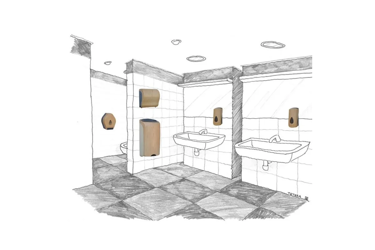 POJEMNIK NA PAPIER TOALETOWY W LISTKACH MERIDA UNIQUE SCANDINAVIAN LINE BUH425