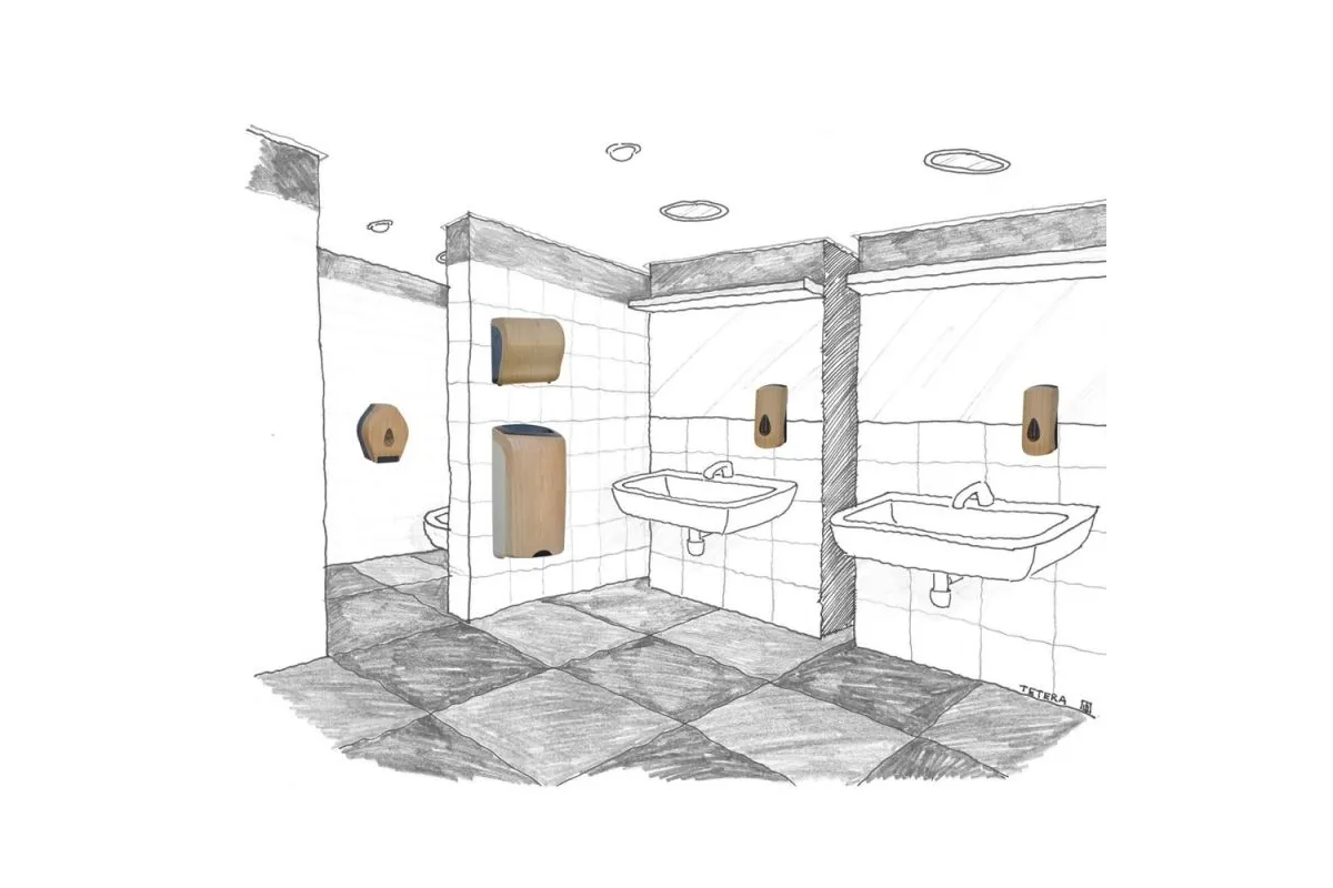 MECHANICZNY PODAJNIK RĘCZNIKÓW W ROLACH MERIDA UNIQUE LUX CUT SCANDINAVIAN LINE CUH325