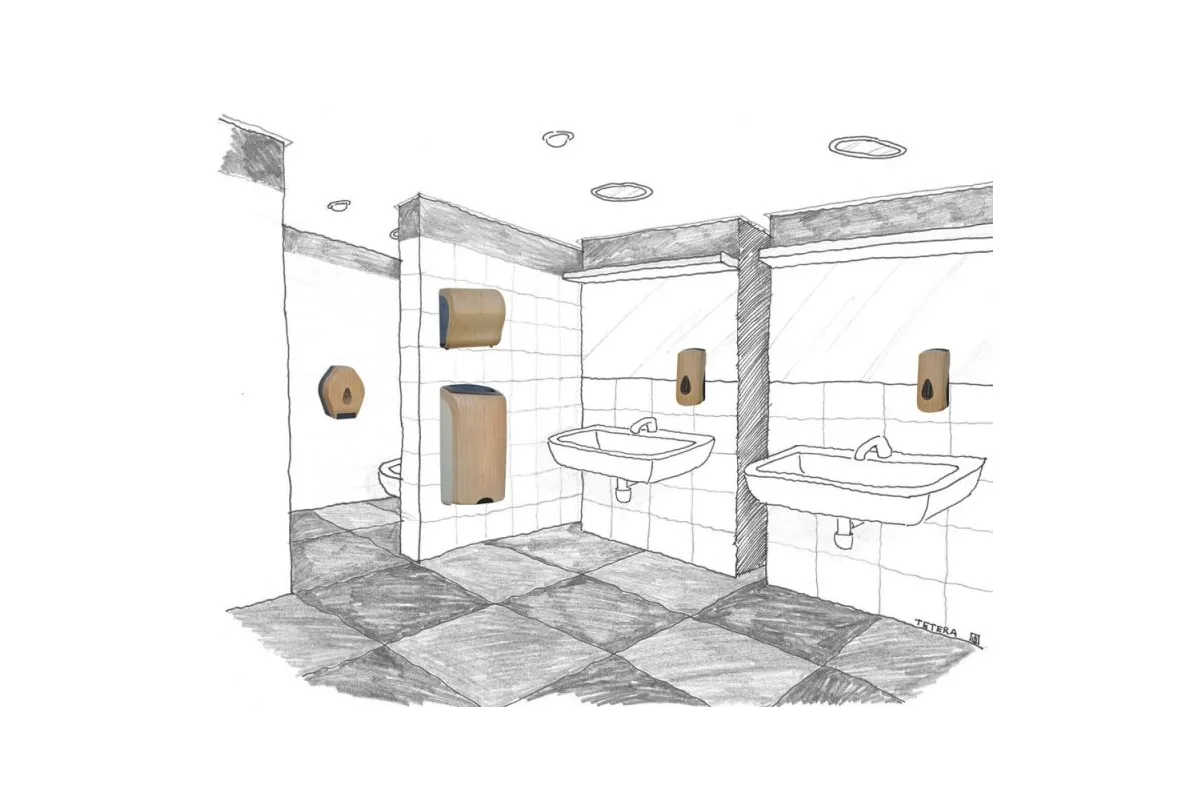 MECHANICZNY PODAJNIK RĘCZNIKÓW W ROLACH MERIDA UNIQUE SOLID CUT SCANDINAVIAN LINE CUH326