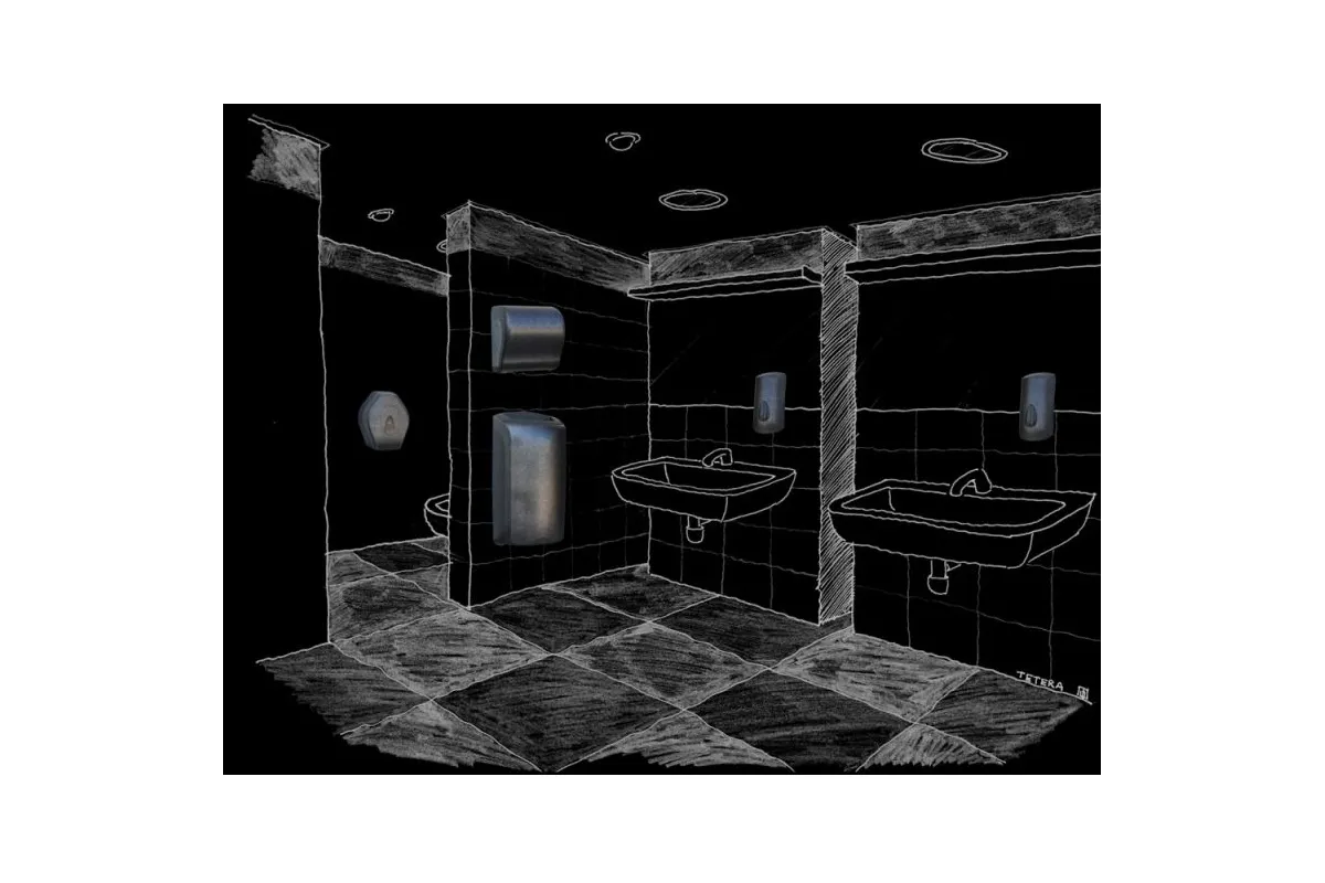 DOZOWNIK MYDŁA W PIANIE MERIDA UNIQUE GLAMOUR BLACK SPARK LINE DUH269