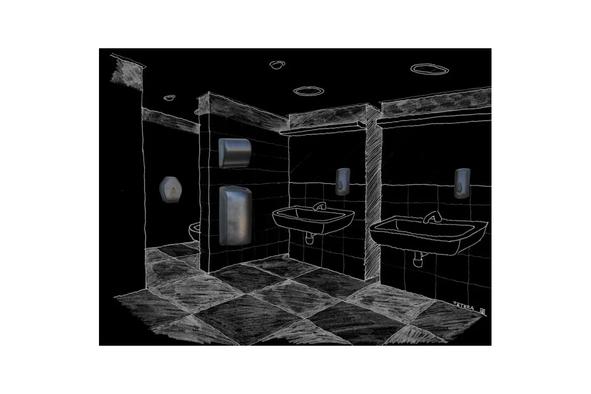 MECHANICZNY PODAJNIK RĘCZNIKÓW W ROLACH MERIDA UNIQUE LUX CUT GLAMOUR BLACK SPARK LINE CUH369