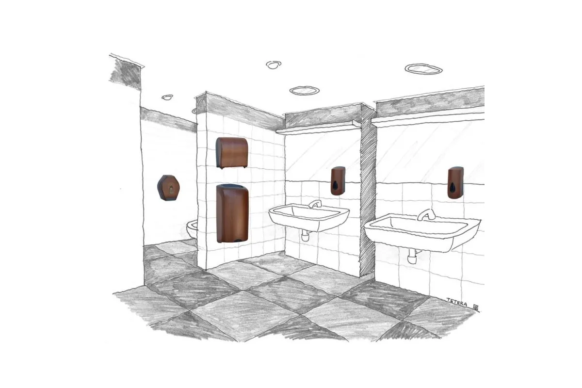 MECHANICZNY PODAJNIK RĘCZNIKÓW W ROLACH MERIDA UNIQUE LUX CUT ECO LINE CUH327