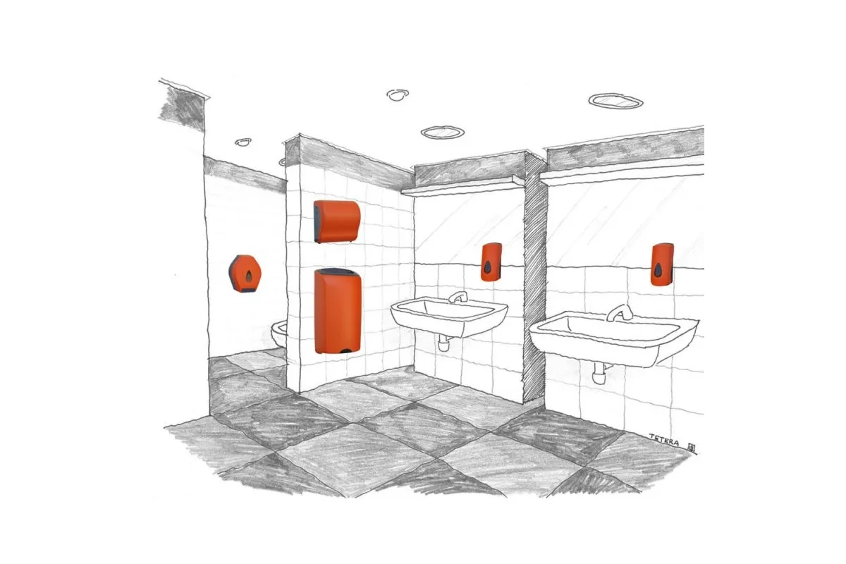 KOSZ OTWARTY WISZĄCY 40 L MERIDA UNIQUE ORANGE LINE KUO101