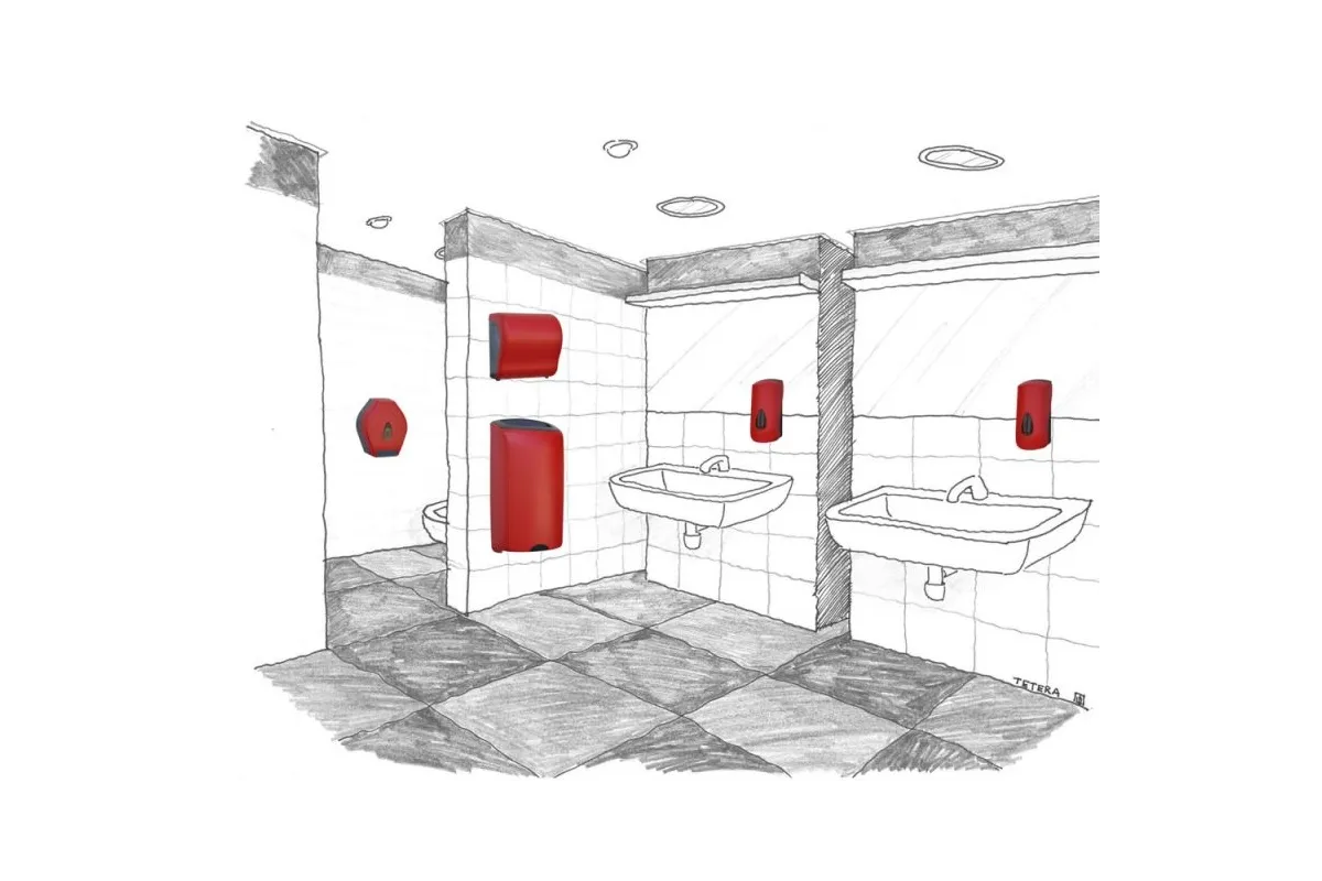 DOZOWNIK MYDŁA W PIANIE MERIDA UNIQUE RED LINE DUR201