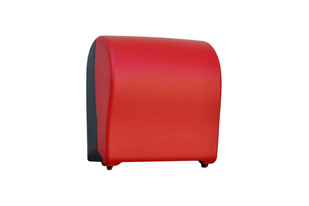 MECHANICZNY PODAJNIK RĘCZNIKÓW W ROLACH MERIDA UNIQUE SOLID CUT RED LINE CUR302