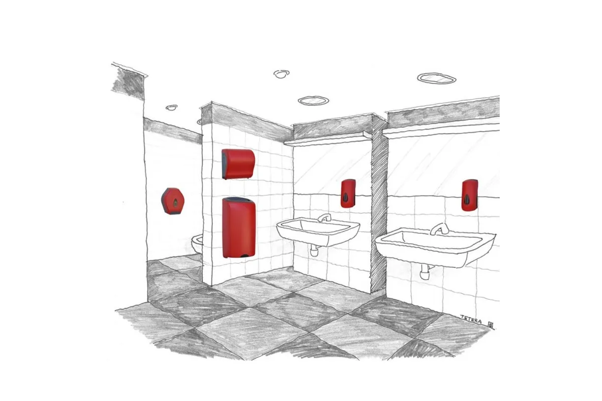 KOSZ OTWARTY WISZĄCY 40 L MERIDA UNIQUE RED LINE KUR101