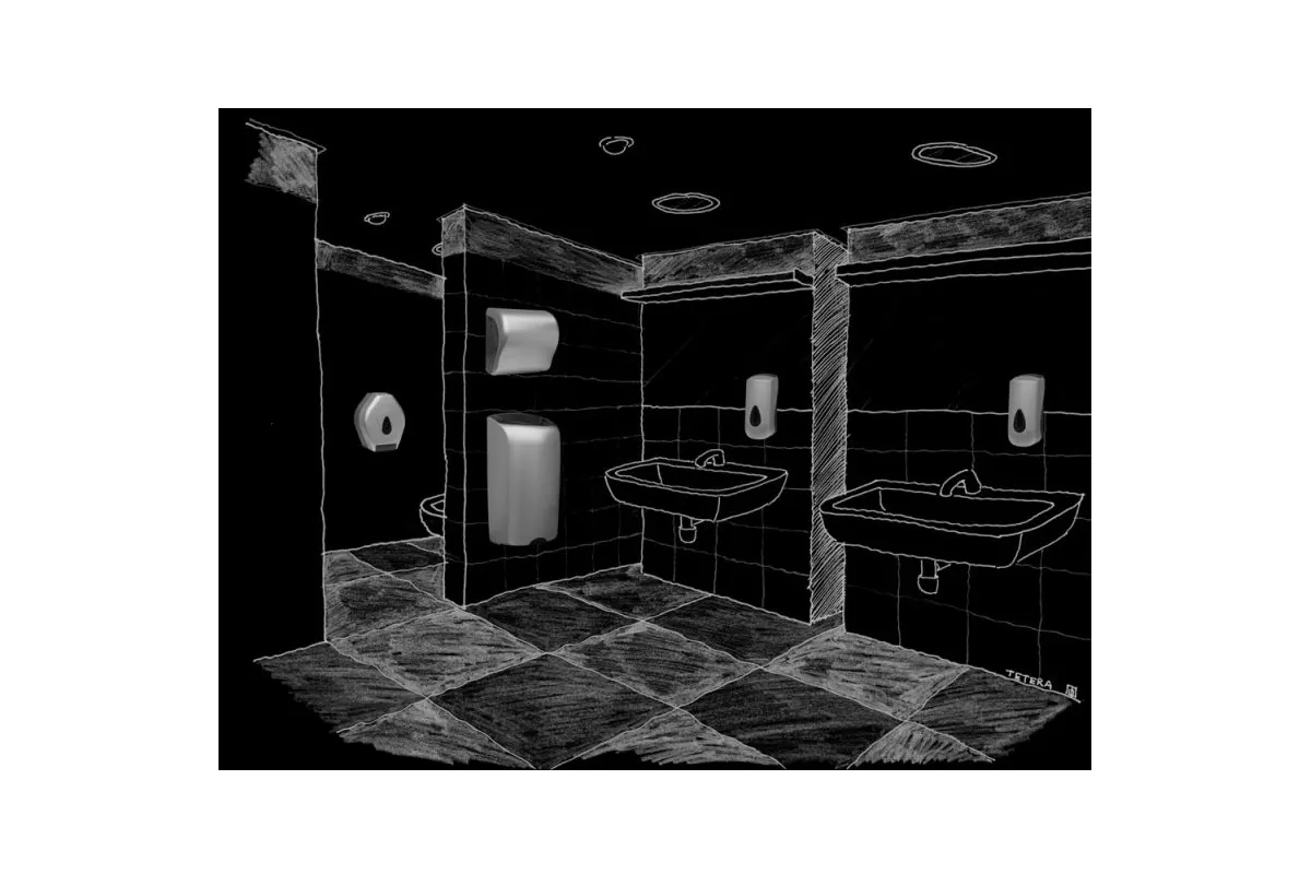 POJEMNIK NA PAPIER TOALETOWY MERIDA UNIQUE SILVER LINE BUS201