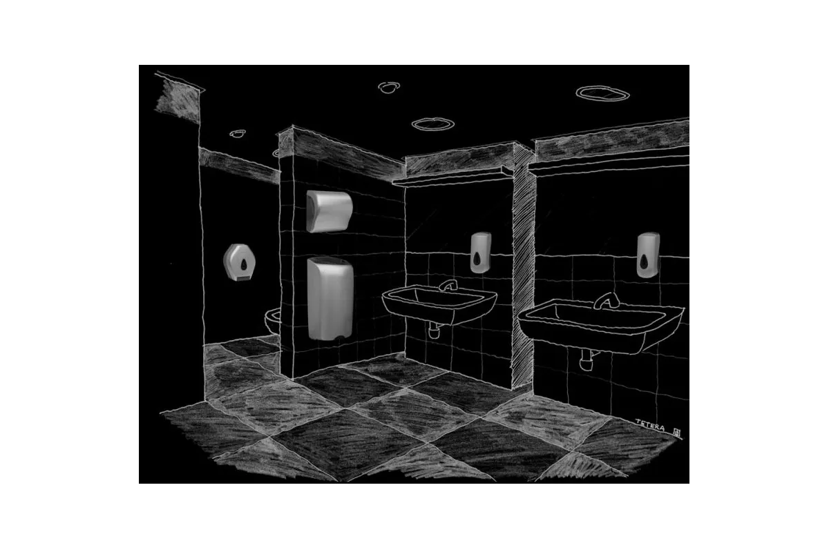 MECHANICZNY PODAJNIK RĘCZNIKÓW W ROLACH MERIDA UNIQUE LUX CUT SILVER LINE CUS301