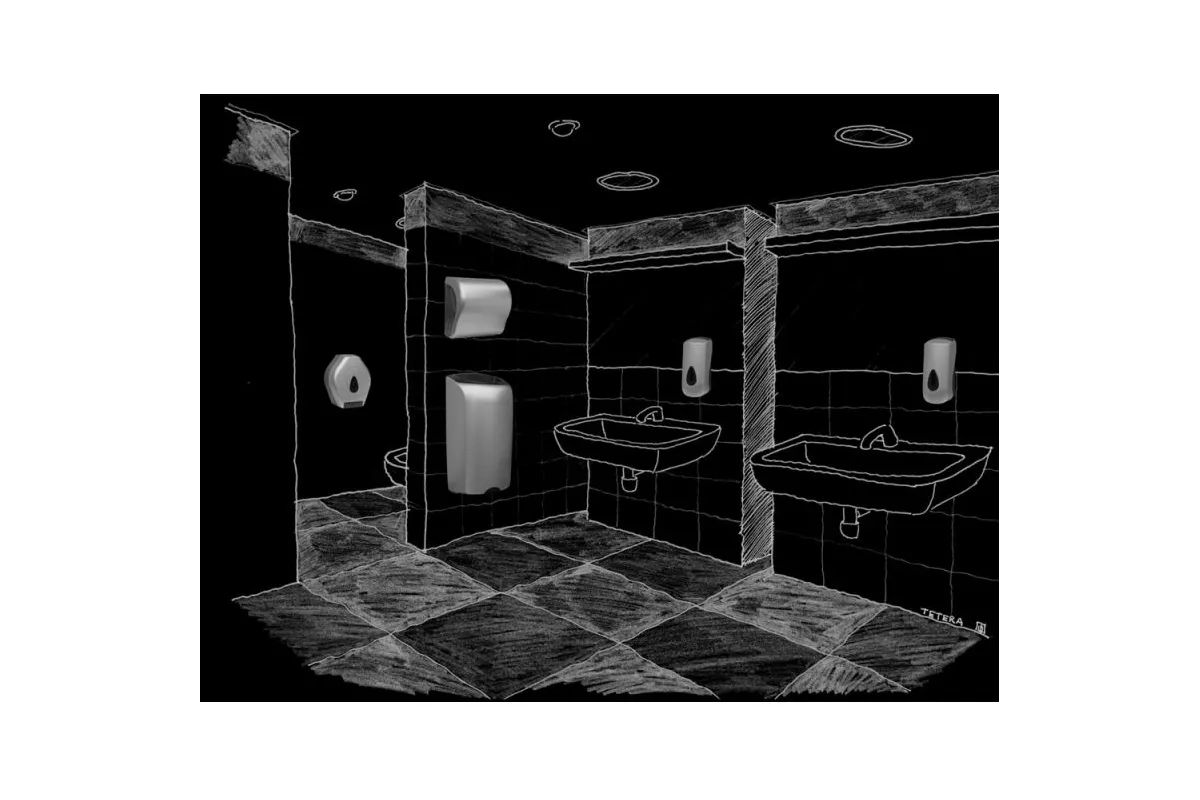 MECHANICZNY PODAJNIK RĘCZNIKÓW W ROLACH MERIDA UNIQUE SOLID CUT SILVER LINE CUS302