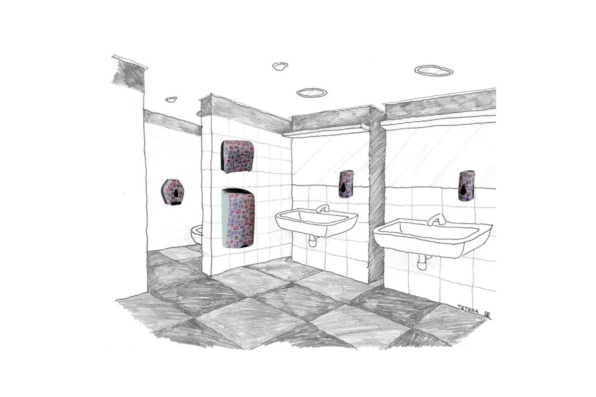 MECHANICZNY PODAJNIK RĘCZNIKÓW W ROLACH MERIDA UNIQUE LUX CUT JOY SPARK LINE CUH351