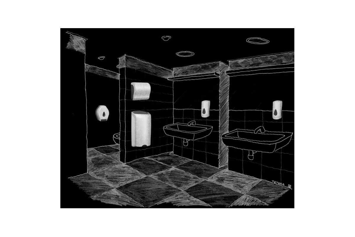 POJEMNIK NA PAPIER TOALETOWY MERIDA UNIQUE PALACE SPARK LINE BUH253