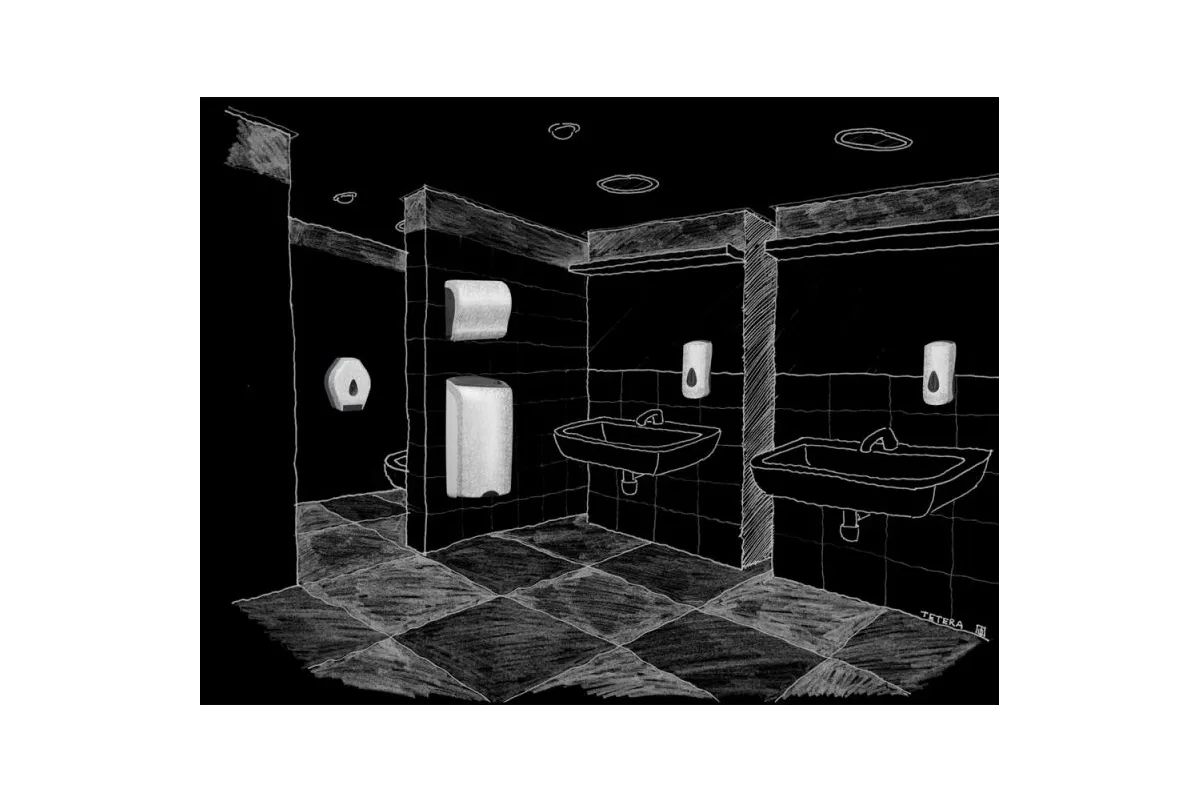 POJEMNIK NA PAPIER TOALETOWY W LISTKACH MERIDA UNIQUE PALACE SPARK LINE BUH453