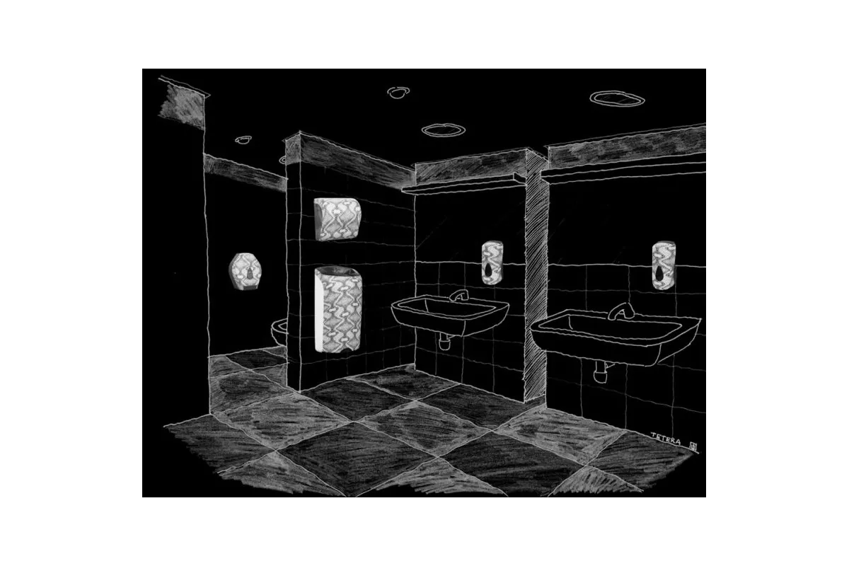 POJEMNIK NA PAPIER TOALETOWY MERIDA UNIQUE LUXURY SPARK LINE BUH261