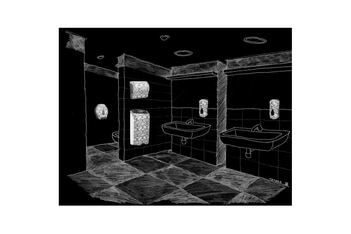 MECHANICZNY PODAJNIK RĘCZNIKÓW W ROLACH MERIDA UNIQUE LUX CUT LUXURY SPARK LINE CUH361