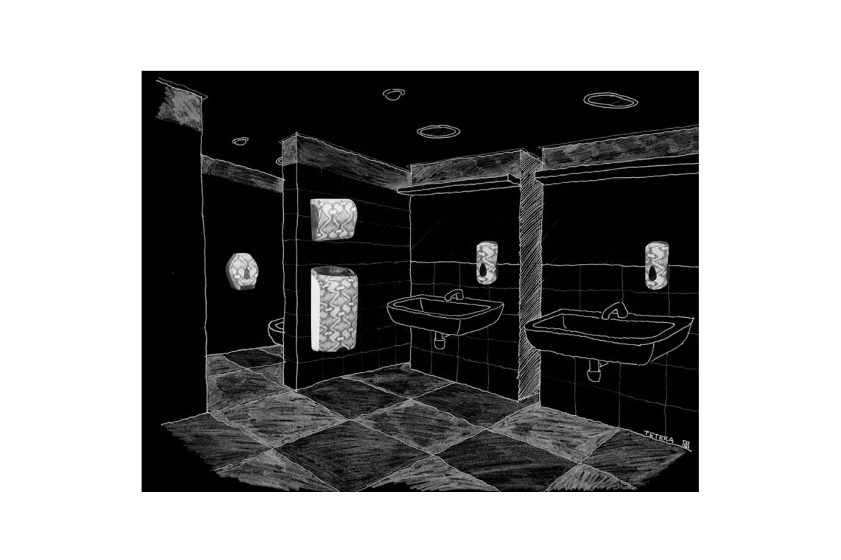 MECHANICZNY PODAJNIK RĘCZNIKÓW W ROLACH MERIDA UNIQUE SOLID CUT LUXURY SPARK LINE CUH362