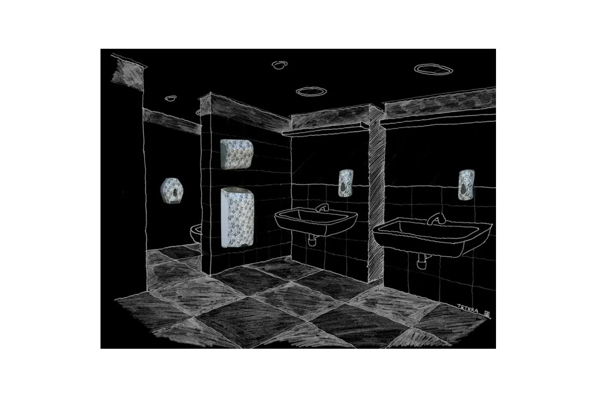 POJEMNIK NA PAPIER TOALETOWY W LISTKACH MERIDA UNIQUE LAS VEGAS SPARK LINE BUH463