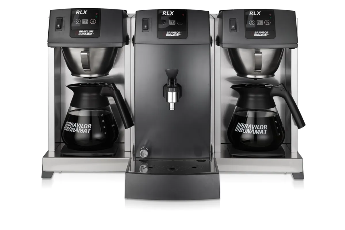 Ekspres przelewowy Bravilor typu buffet ze zintegrowaną sekcją RLX 131